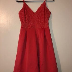 red lace dress